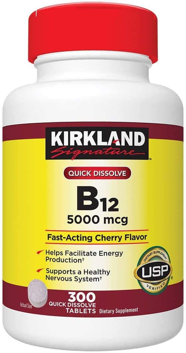 Kirkland Signature Quick Dissolve B-12 5000 mcg., 300 Tablets