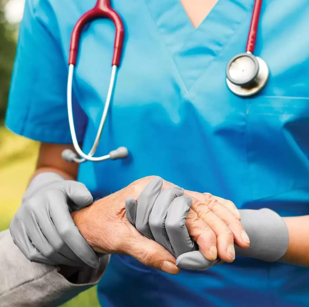 Kirkland Signature Nitrile Gloves, Box of 200, Medium for Health Care, Food Service, Home other uses.