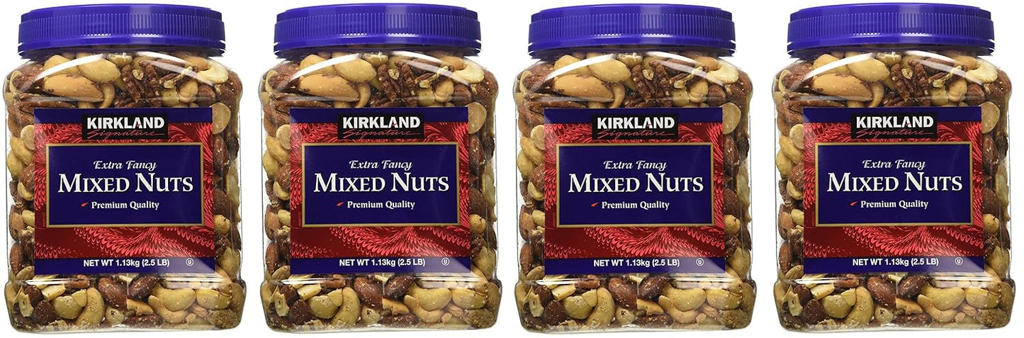 Kirkland Signature qCqKzc Fancy Mixed Nuts, 40 Ounce (4 Pack)