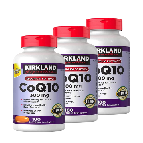 Kirkland Signature CoQ10 300 mg., 100 Softgels (3 Pack)