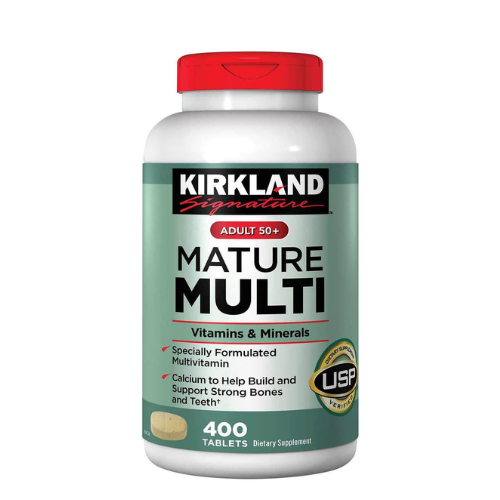 KIRKLAND Signature Adult 50+ Multi Vitamins & Minerals, 400 Tablets (2 Pack)
