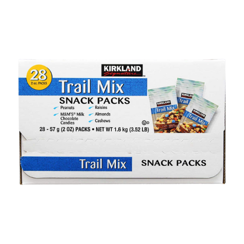 KIRKLAND SIGNATURE Trail Mix Snack Pack, 3.52 Lb