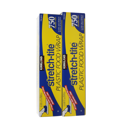 Kirkland Signature Stretch Tite Plastic Food Wrap 11 7/8 Inch X 750 SQ. FT. Pack 2