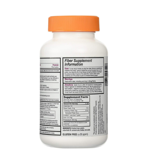 Fiber Capsules Kirkland Therapy for Regularity/Fiber Supplement, 360 capsules - Compare to the Active Ingredient in Metamucil Capsules